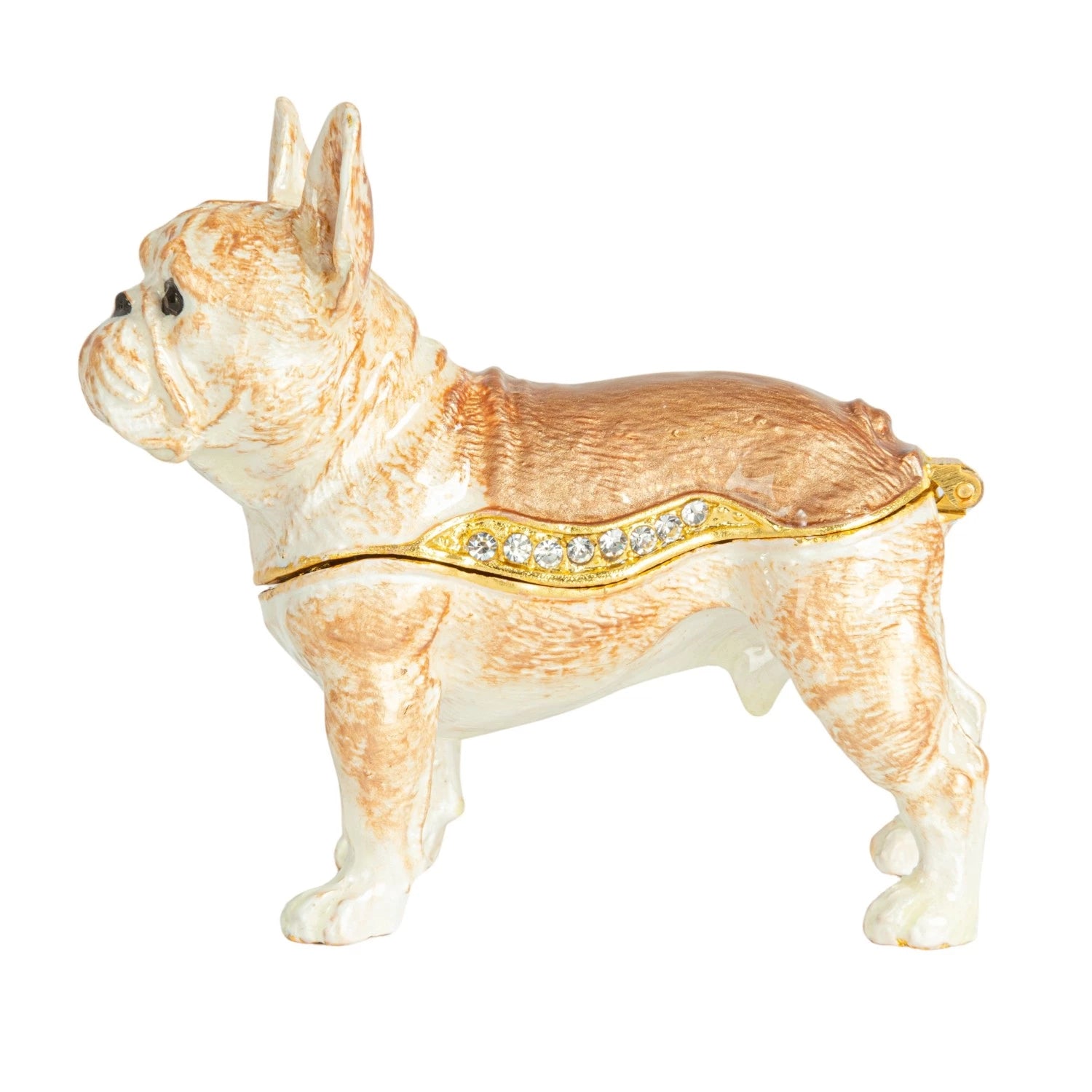 Bejeweled French Bulldog Trinket Box