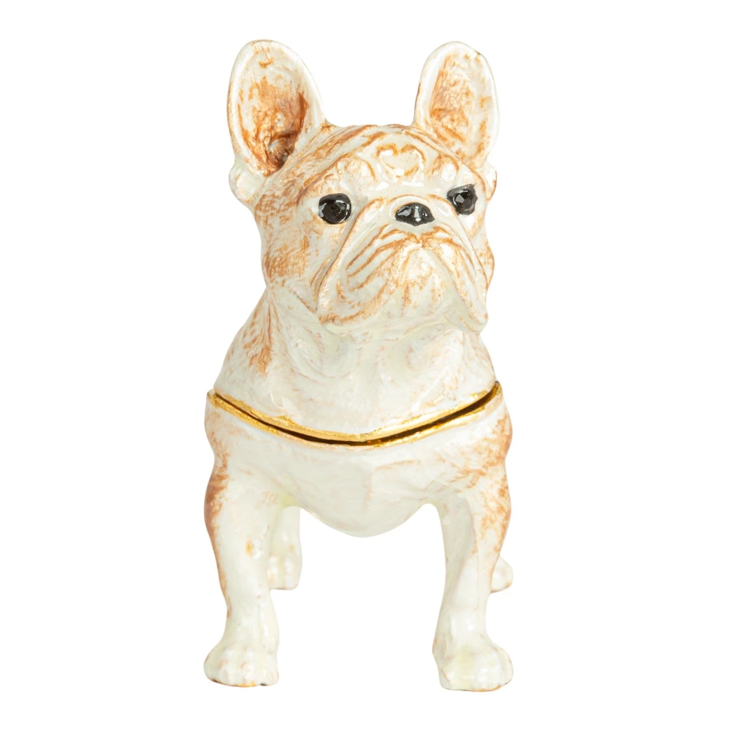 Bejeweled French Bulldog Trinket Box
