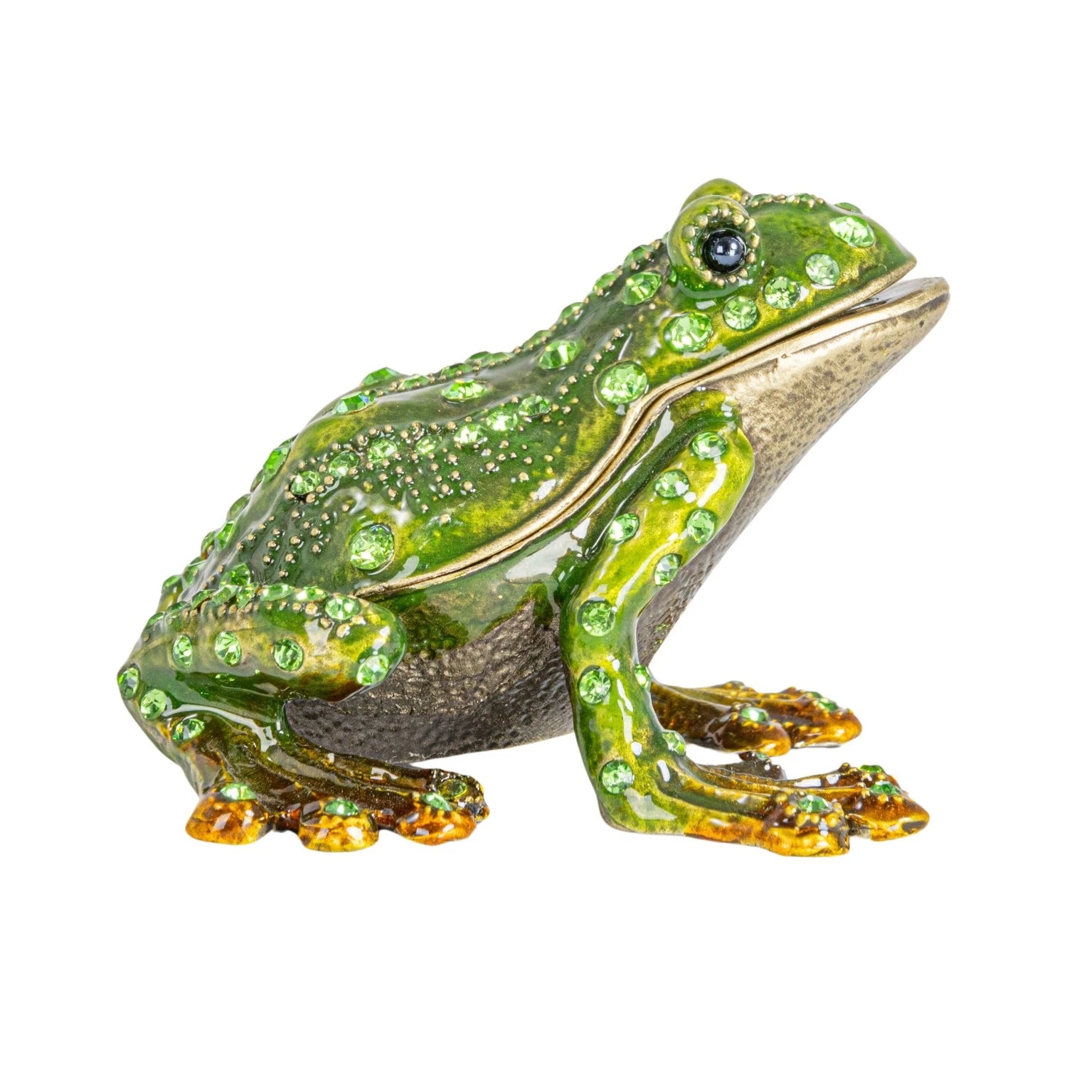 Bejeweled Frog Trinket Box