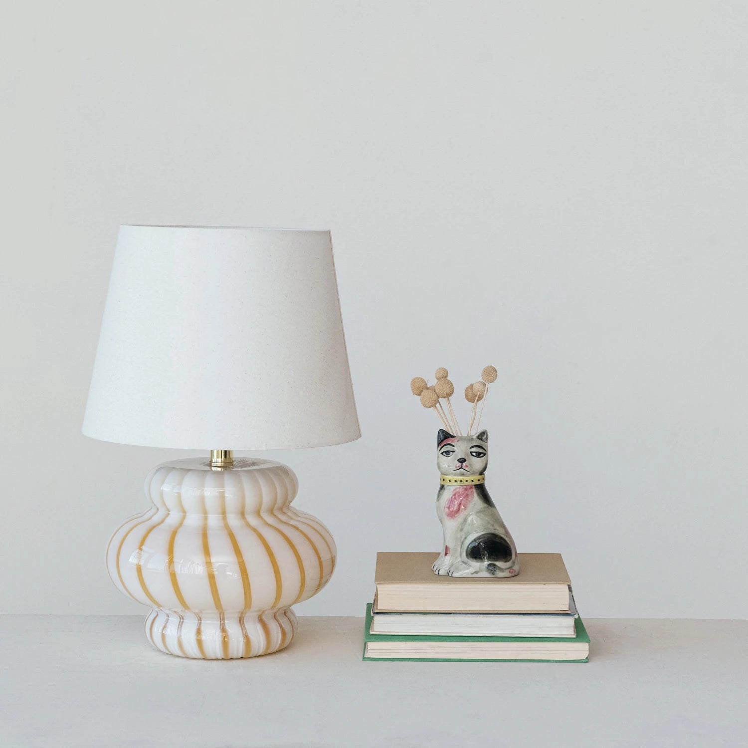 Black & White Cat Vase