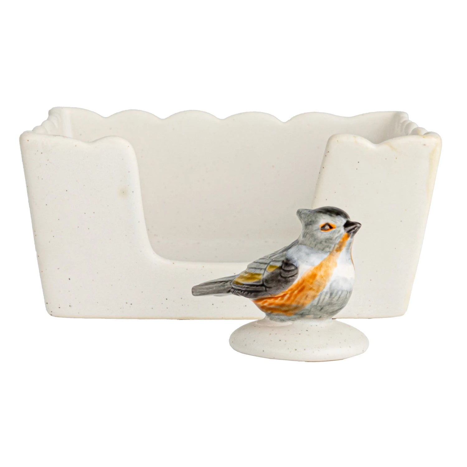 Bird Stoneware Napkin Holder