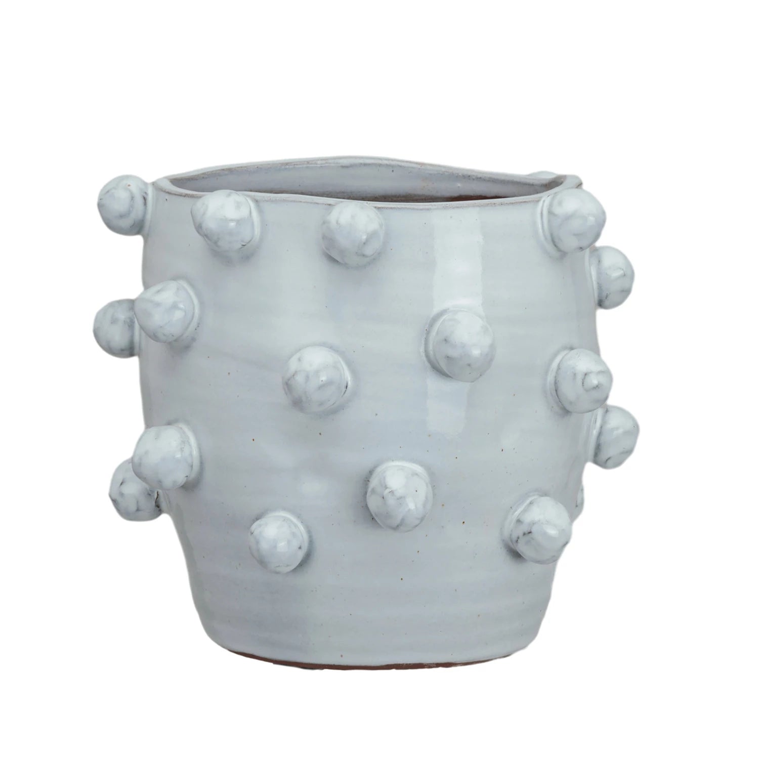 White Dotted Planter