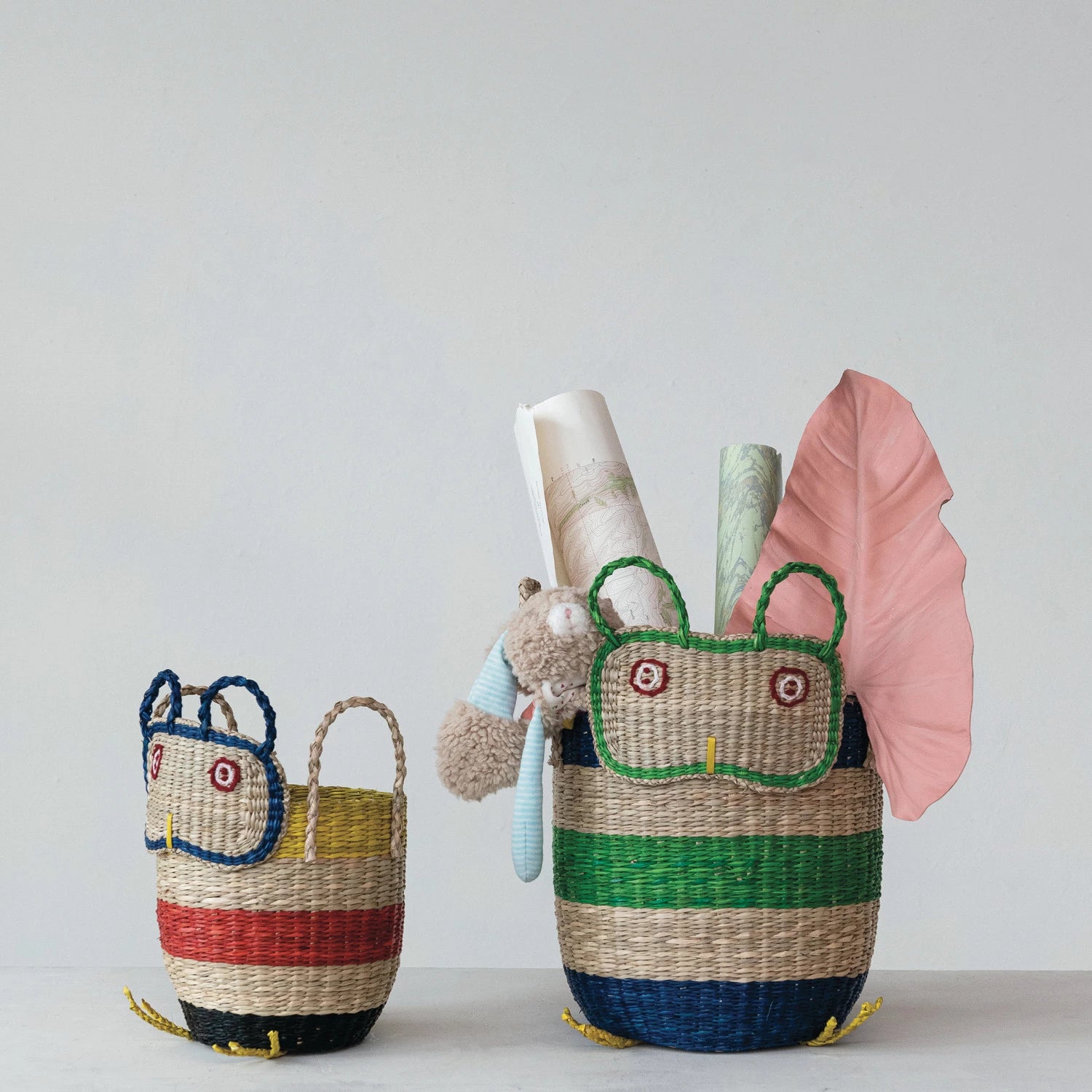 Seagrass Owl Baskets