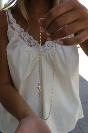 Gold Paperclip Keepsake Chain