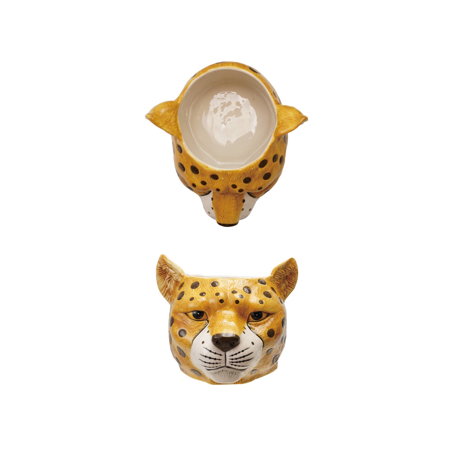 Cheetah Head Planter/Bottle Cooler