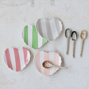 Stoneware Hand Painted Faces Spoons