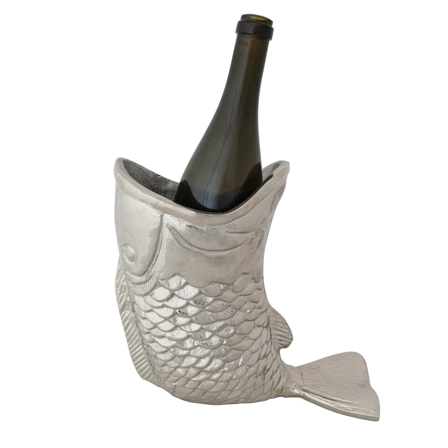 Cast Aluminum Fish Bottle Holder