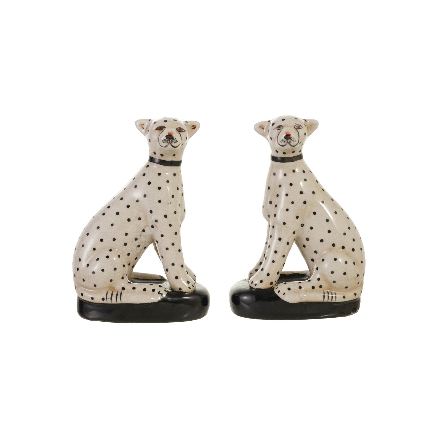 Hand-Painted Vintage Cheetah Bookend