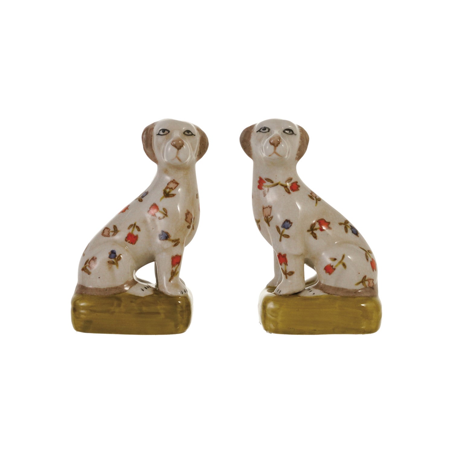 Hand-Painted Vintage Dog Bookend