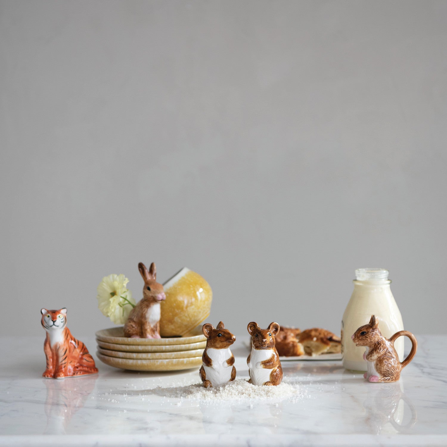 Hand-Painted Mouse Shaped Creamer