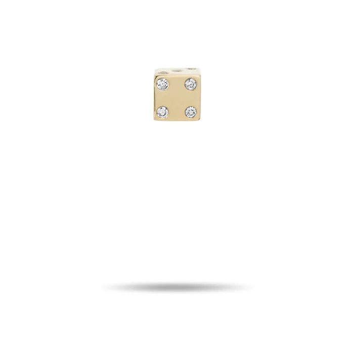 Diamond Dice Bead - Box Turtle