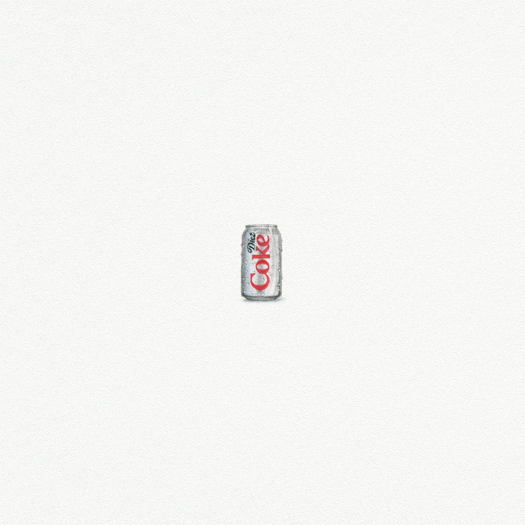 Diet Coke Miniature Watercolor Print - Box Turtle