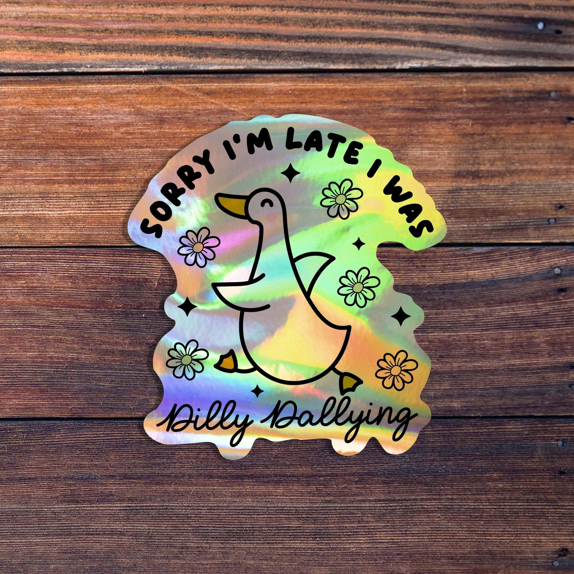 Dilly Dallying Goose Sticker - Box Turtle