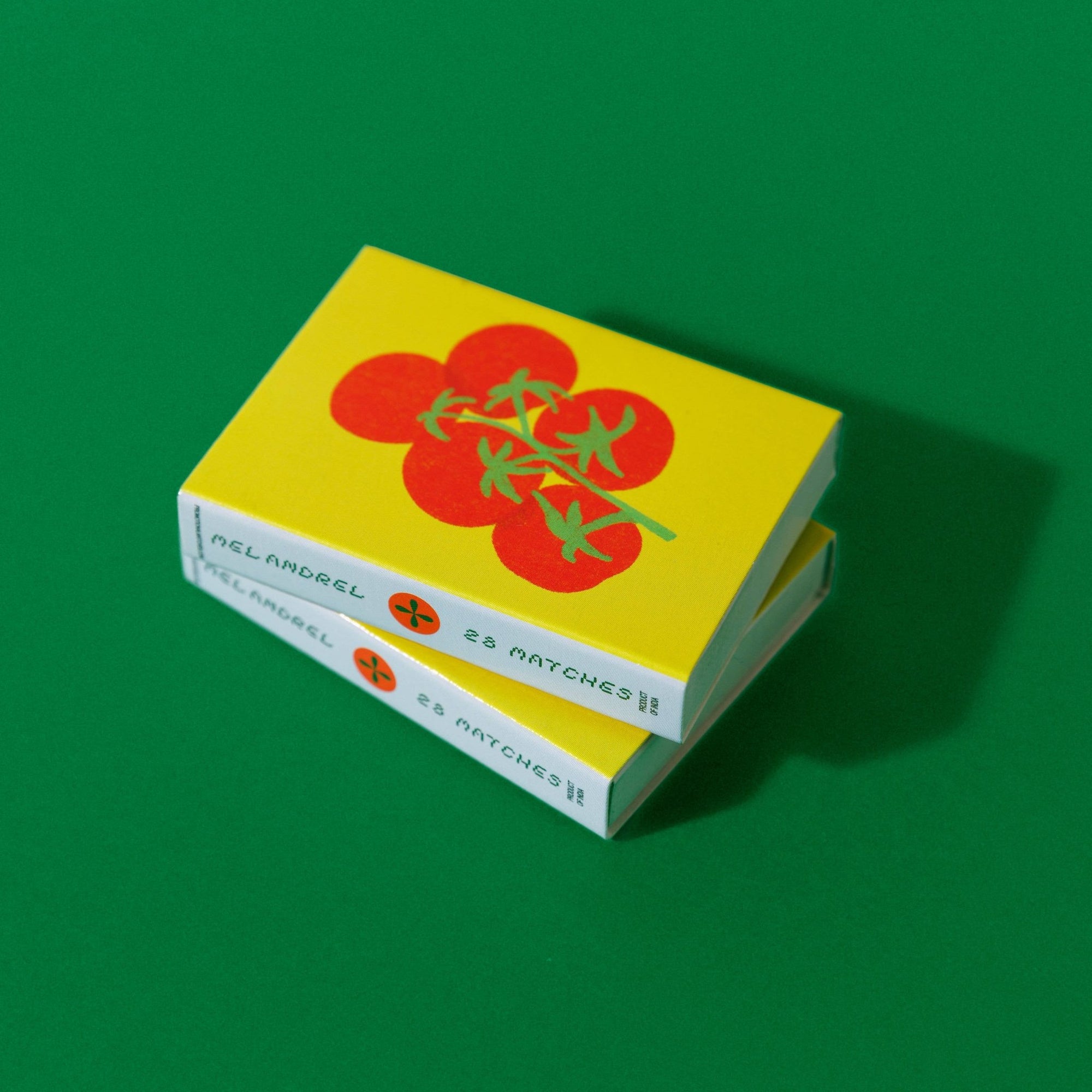 "Dinner Party" Matches with 28 Strike Matchbox  - Box Turtle