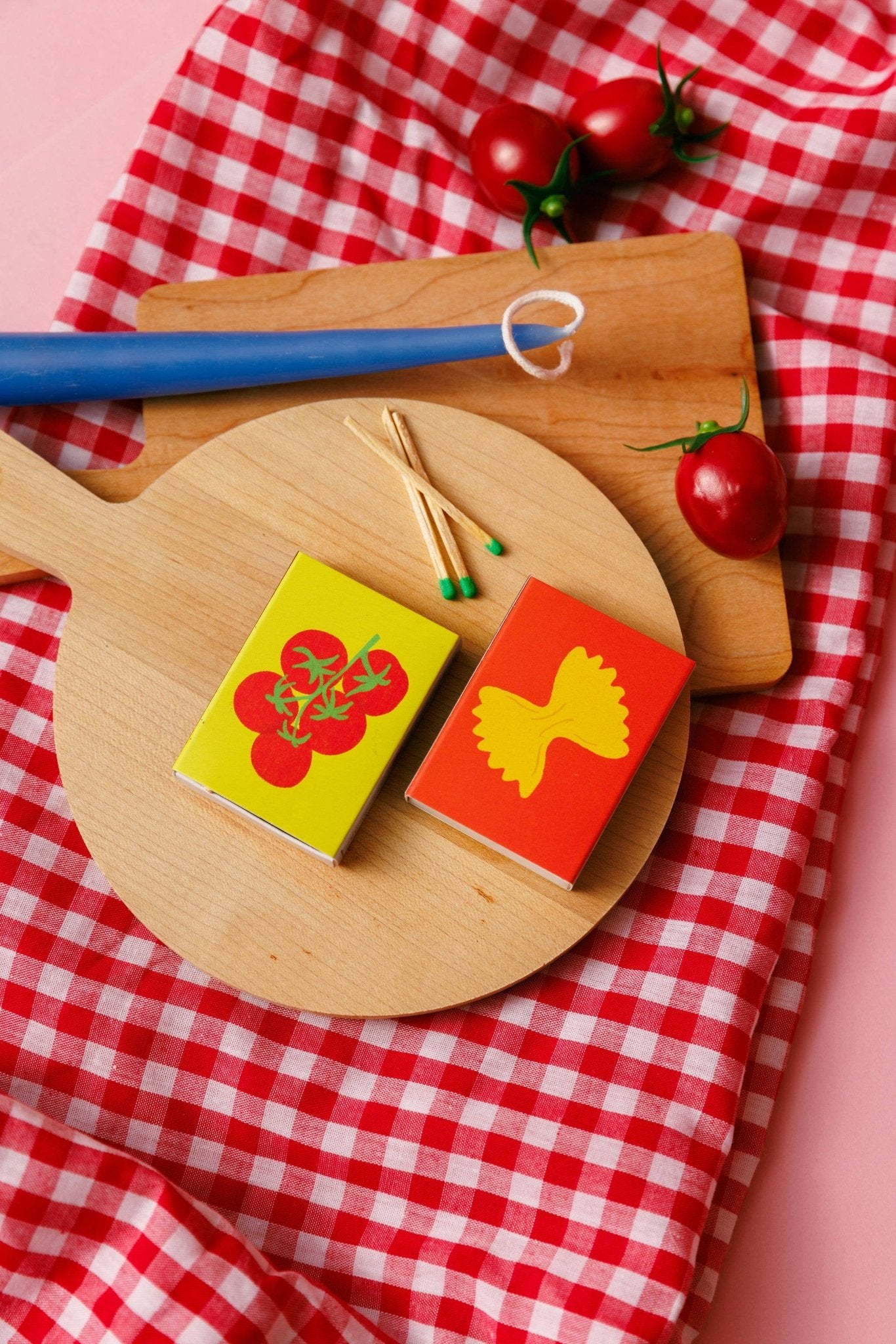 "Dinner Party" Matches with 28 Strike Matchbox  - Box Turtle