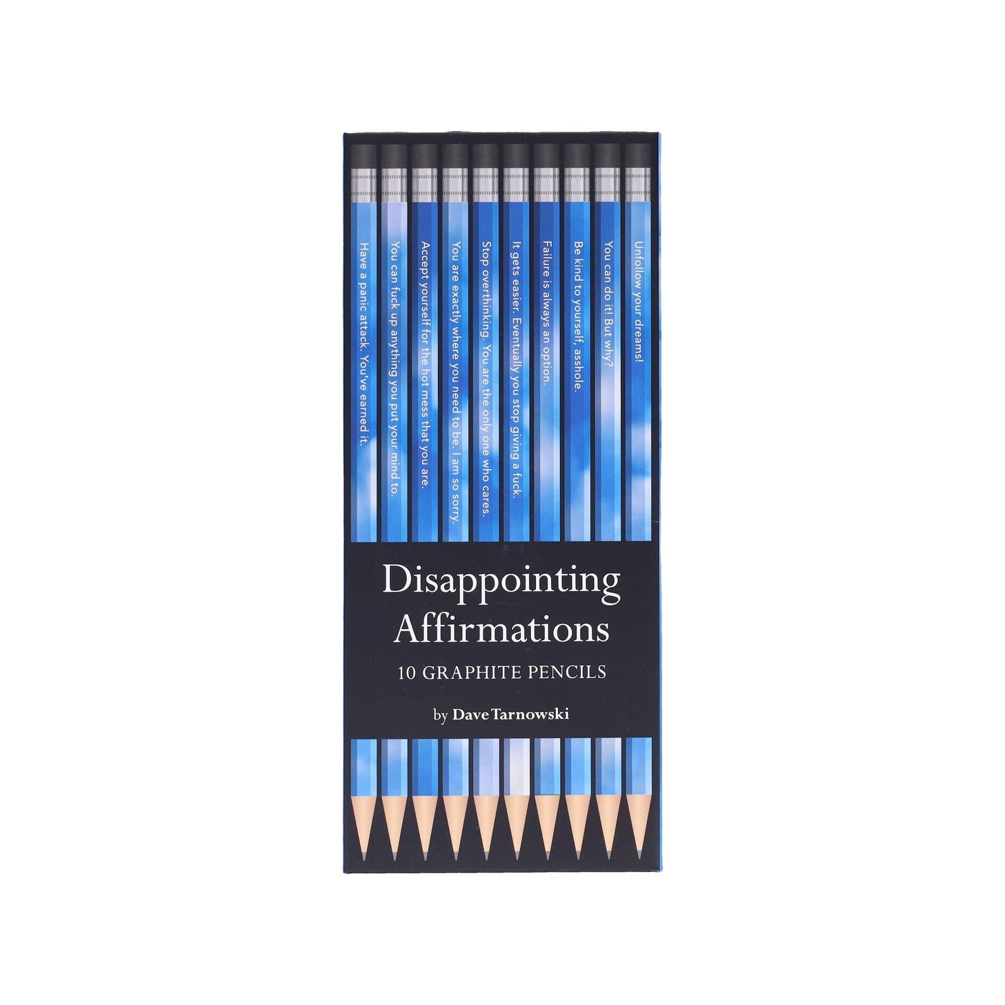 Disappointing Affirmations Pencils - Box Turtle