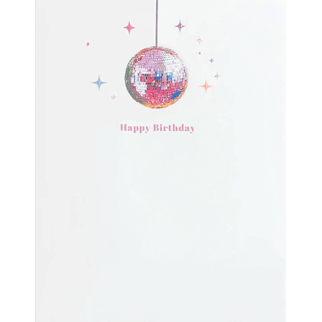 Disco Ball Birthday Card - Box Turtle