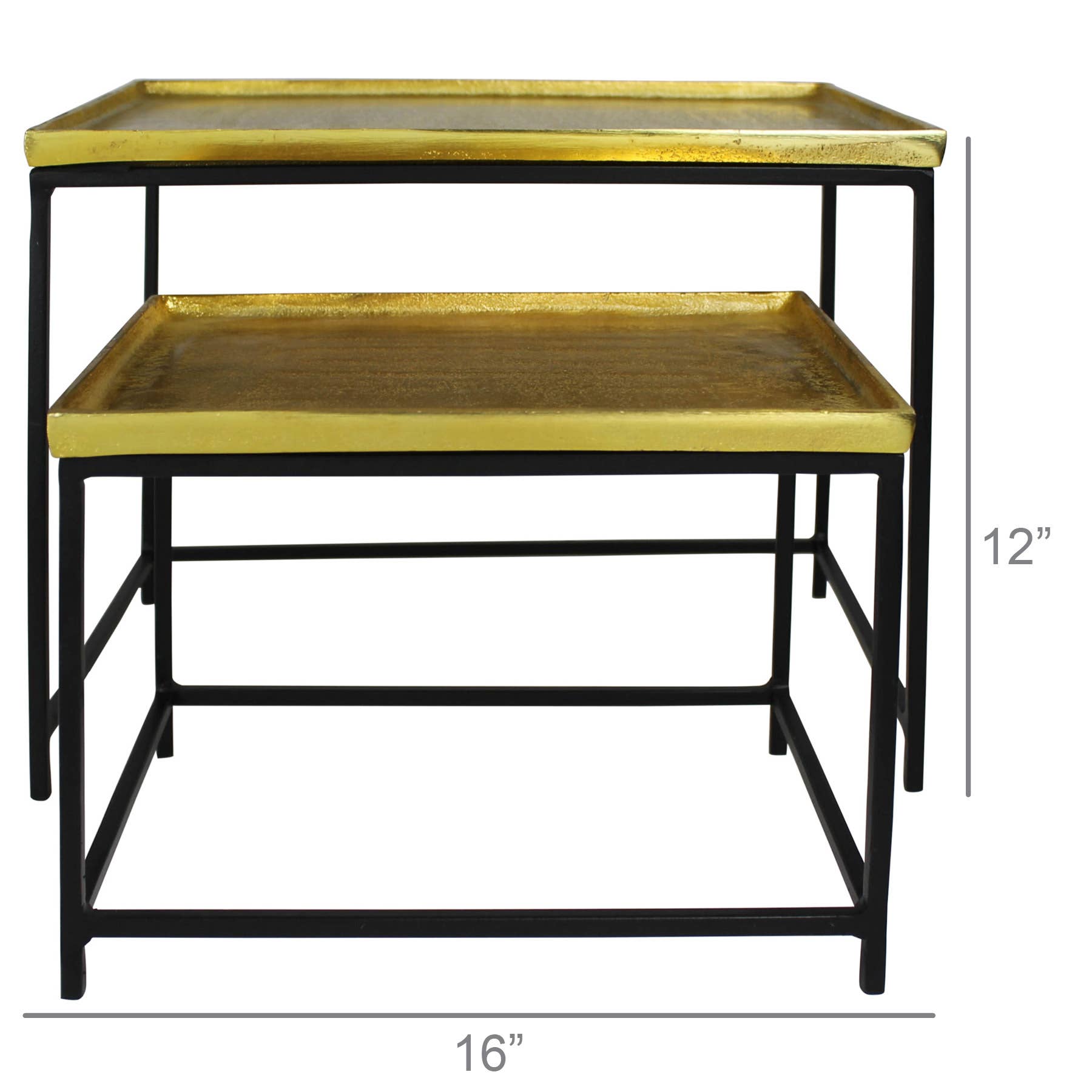 Display Stands - Brass &amp; Black - Box Turtle
