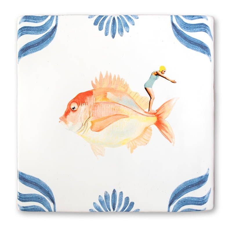 Dive Fearlessly StoryTile - Box Turtle