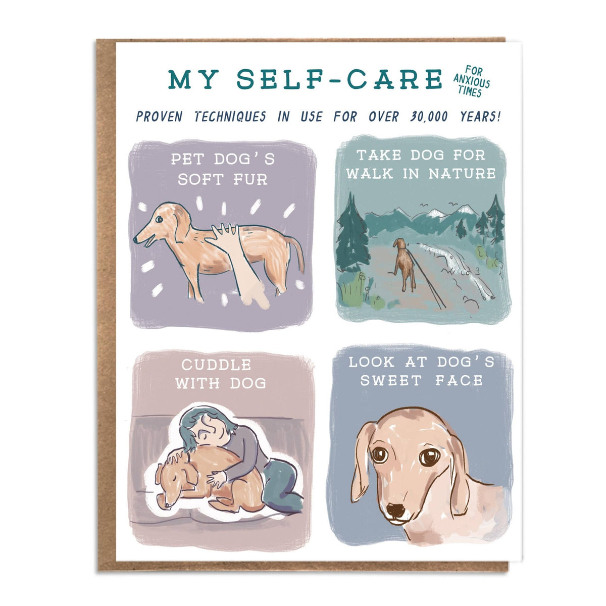 Dog Self-Care Card - Box Turtle