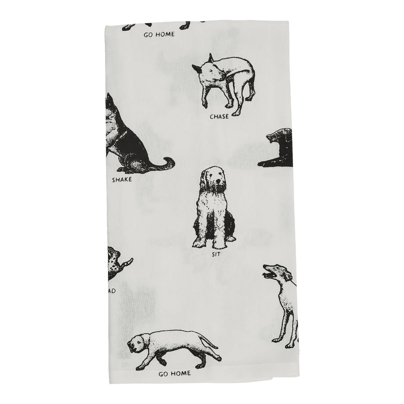 Dog Tricks Tea Towel - Box Turtle