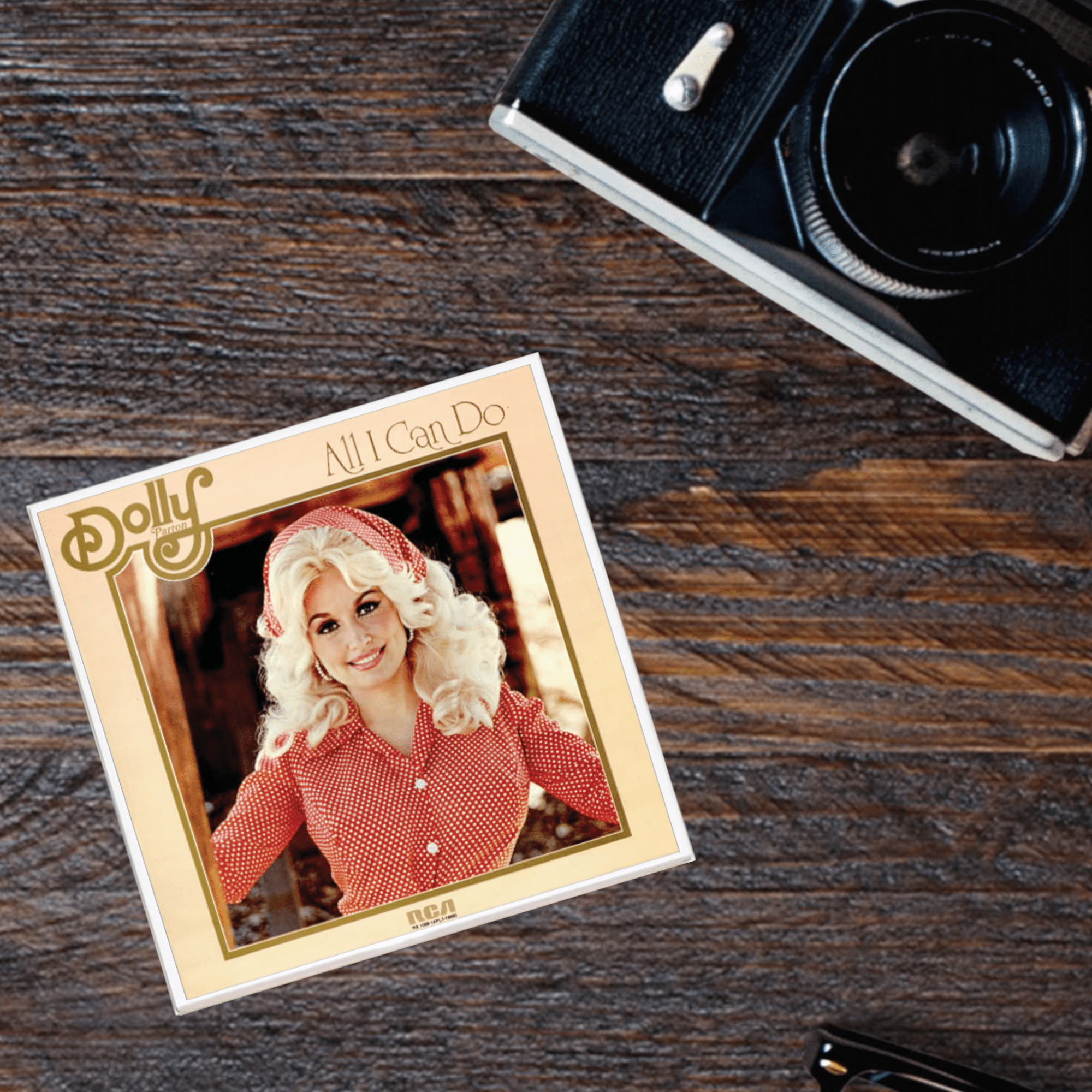 Dolly Parton All I Can Do Album Coaster - Box Turtle