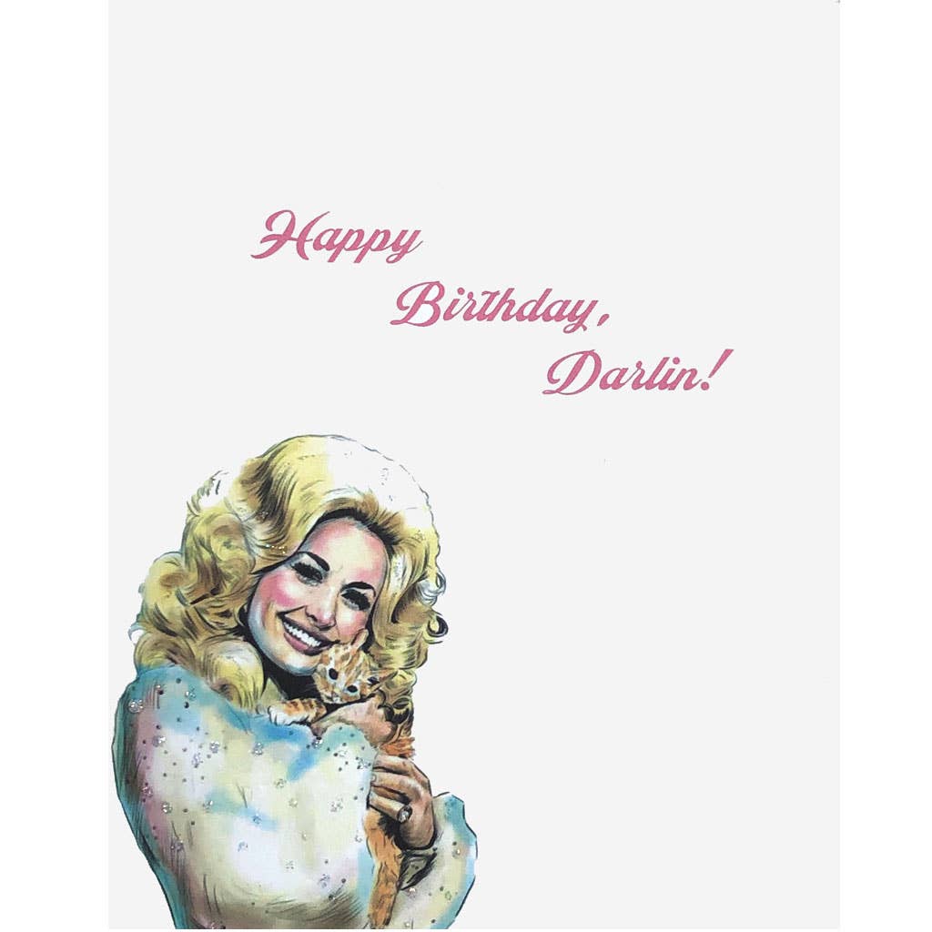 Dolly Parton Birthday Card - Box Turtle