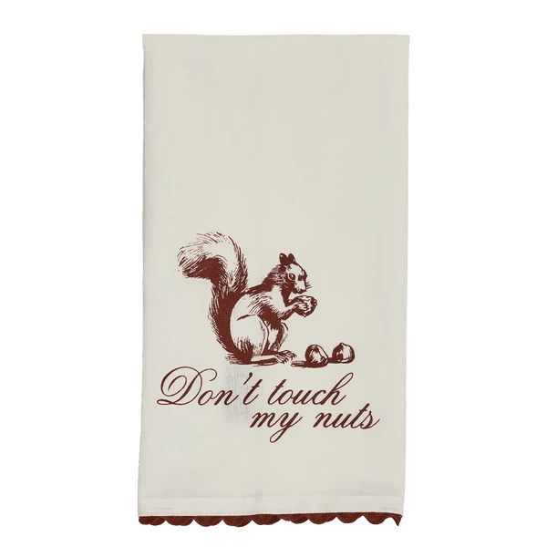 Don't Touch My Nuts Tea Towel - Box Turtle