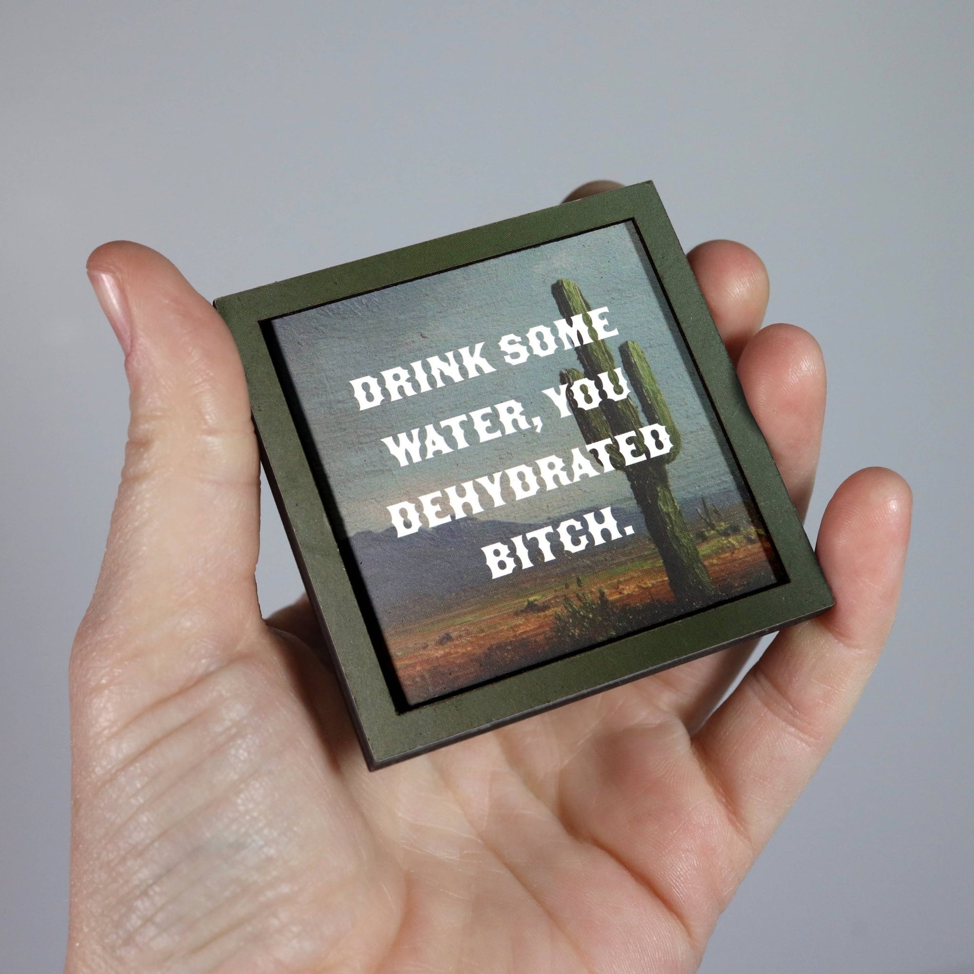 Drink Some Water, You Dehydrated Bitch - Magnet - Box Turtle