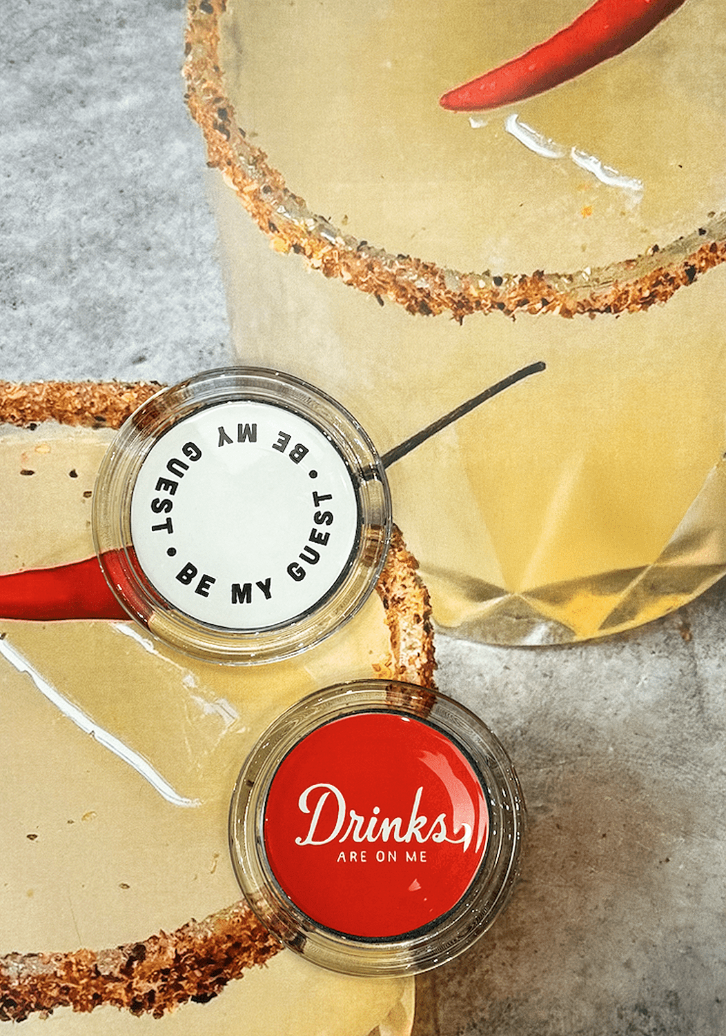 Drinks Are On Me Red Coaster - Box Turtle