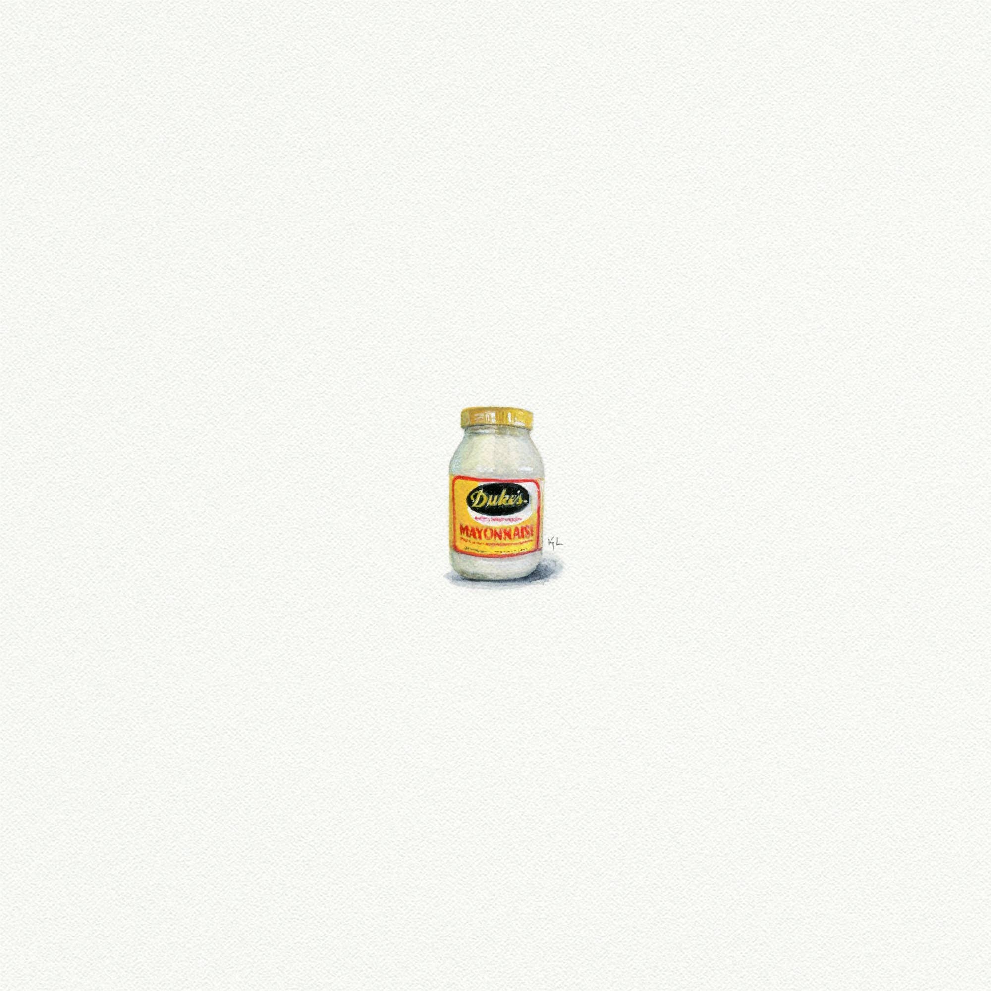 Duke's Mayonnaise Miniature Watercolor Print - Box Turtle