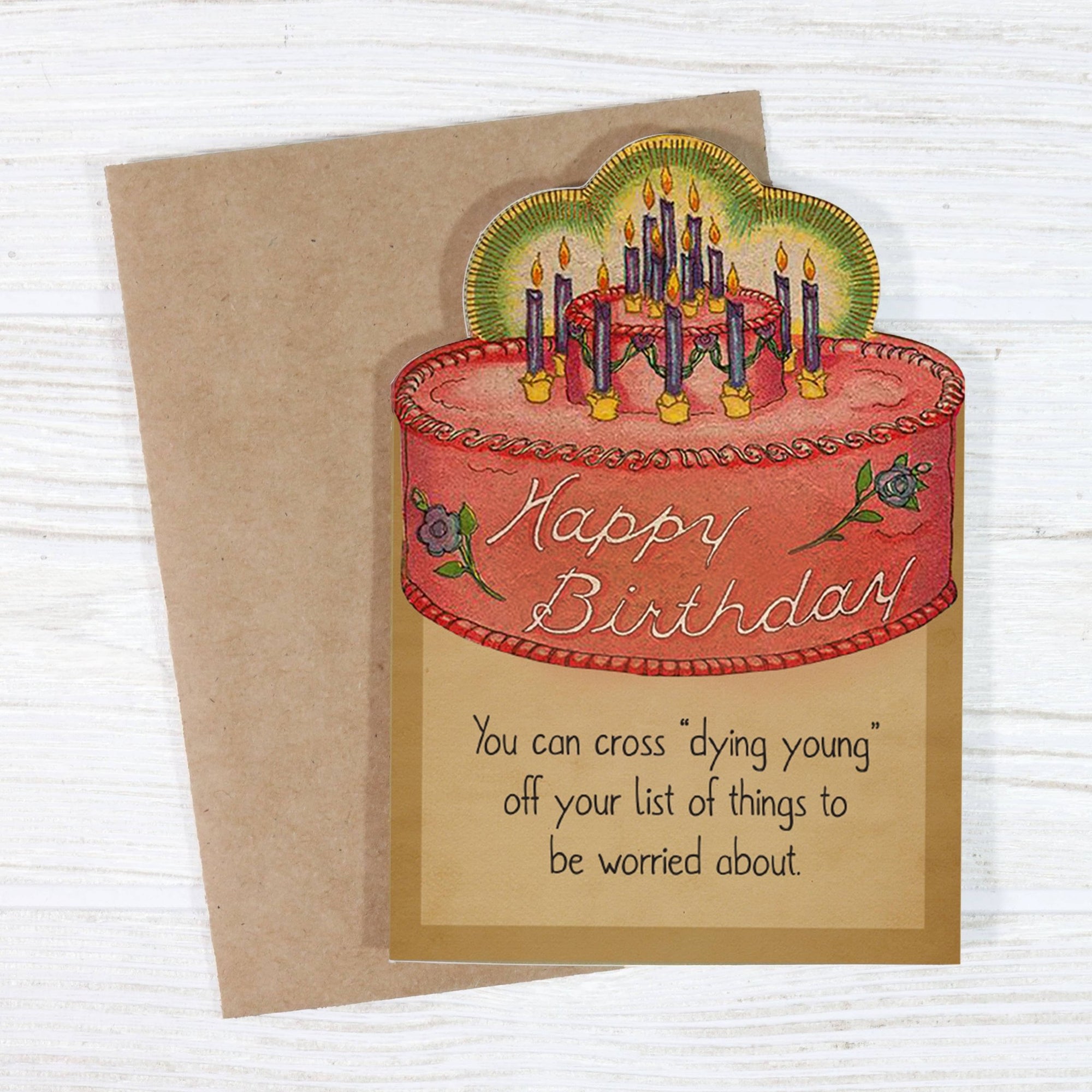 Dying Young Happy Birthday Card - Box Turtle