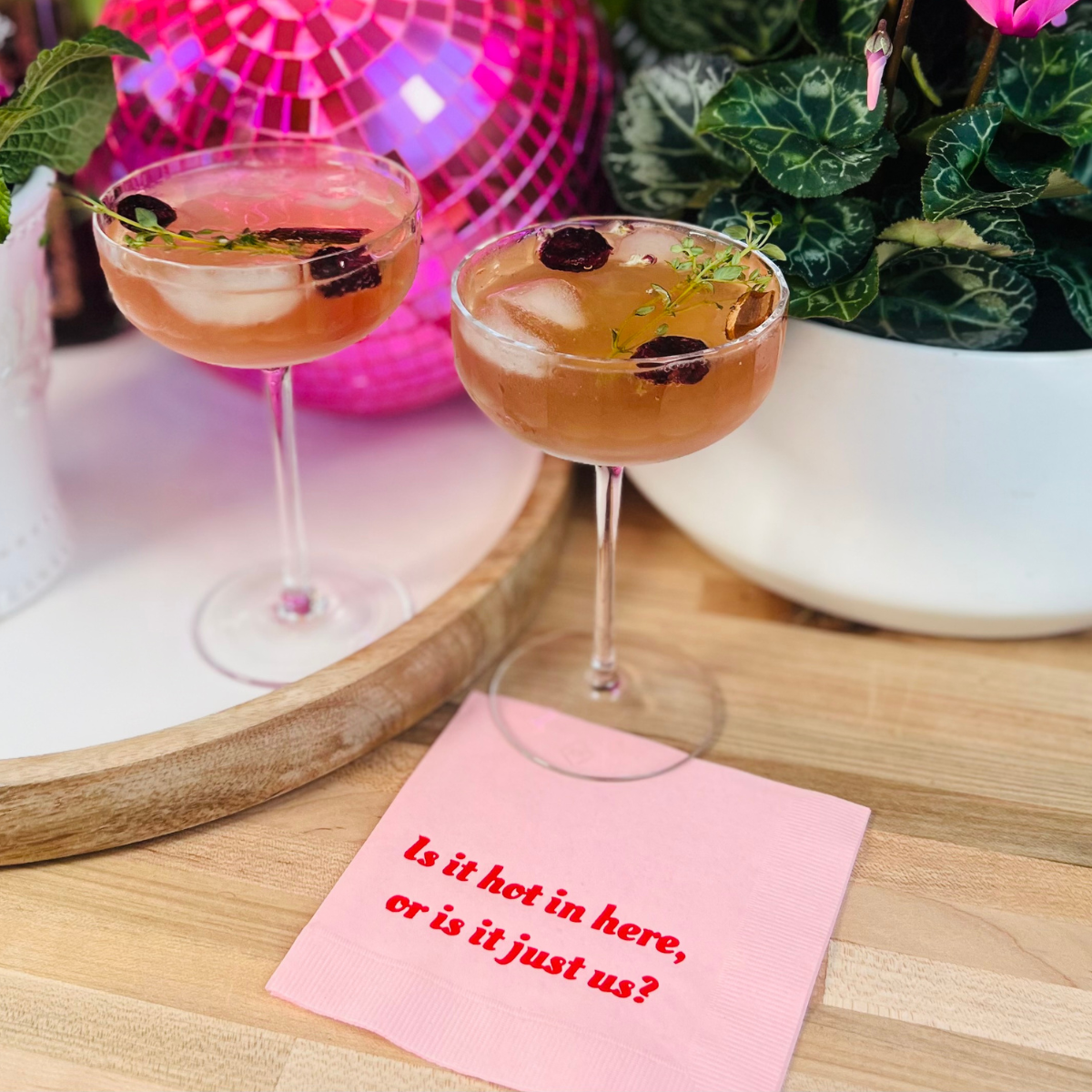 Is It Hot In Here Or Is It Just Us? Cocktail Napkins