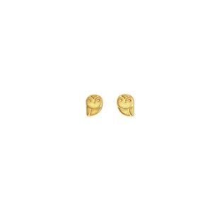 Gold Owl Studs
