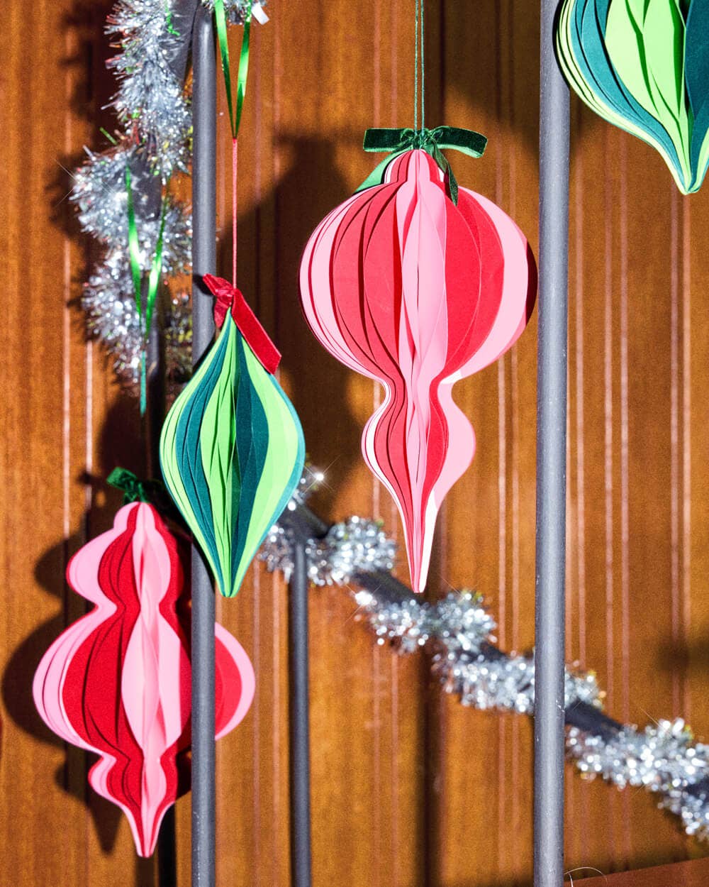 Hanging Paper Accordion Ornaments