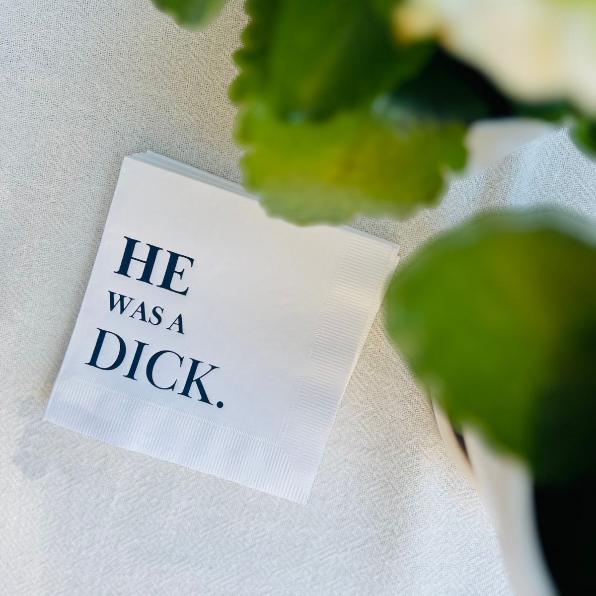 He Was A Dick Cocktail Paper Napkins