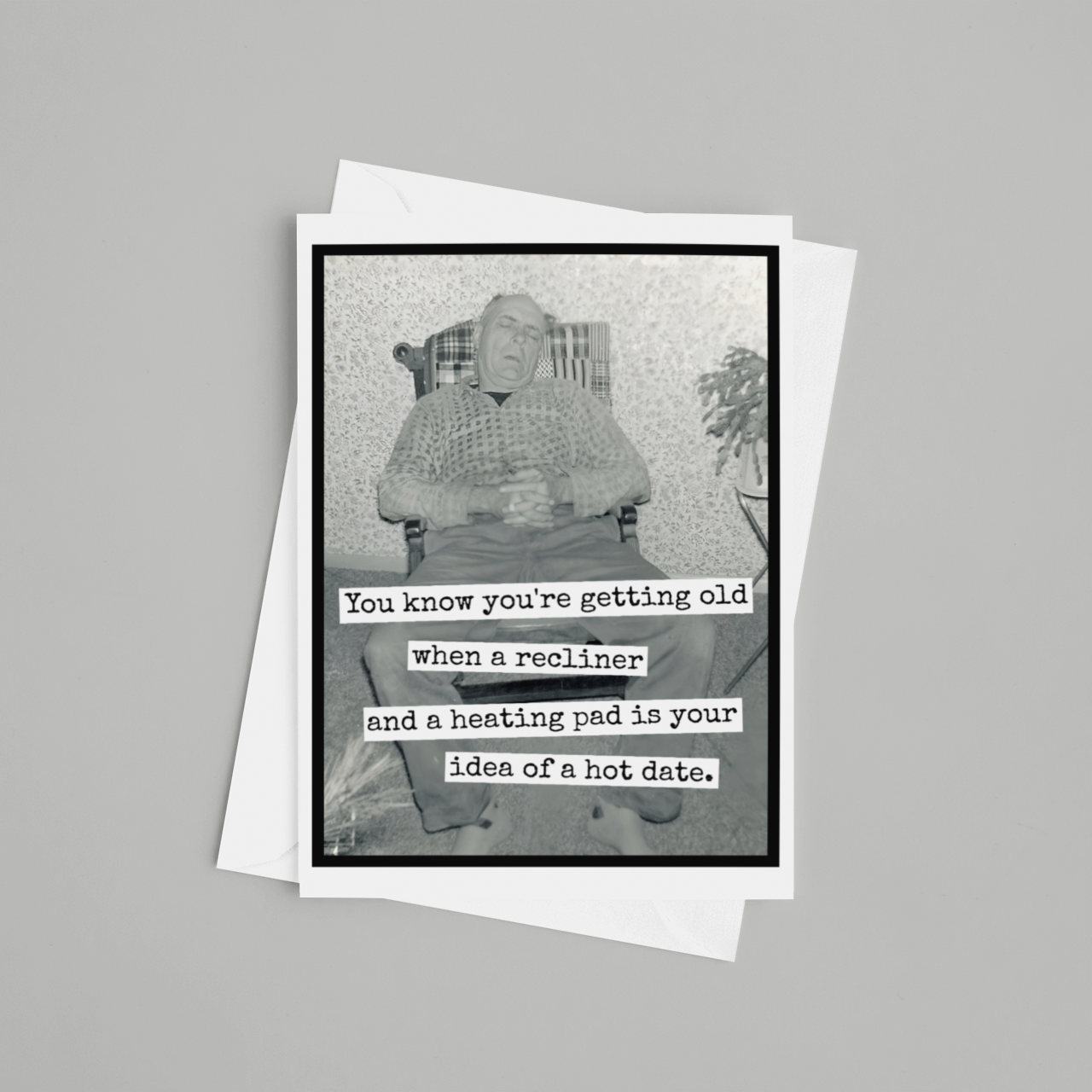 Men's Birthday Card - When A Recliner And A Heating