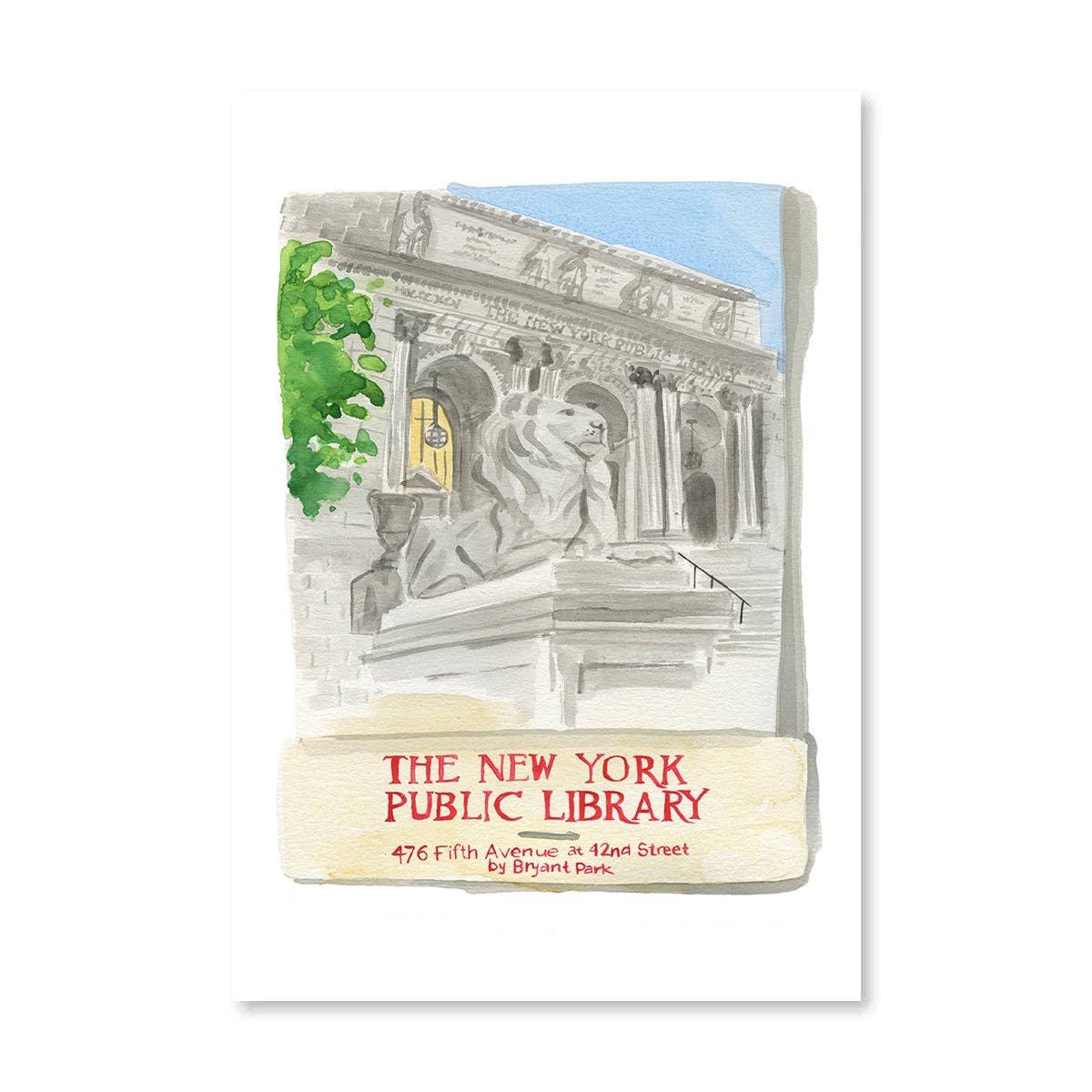 NY Public Library Matchbook