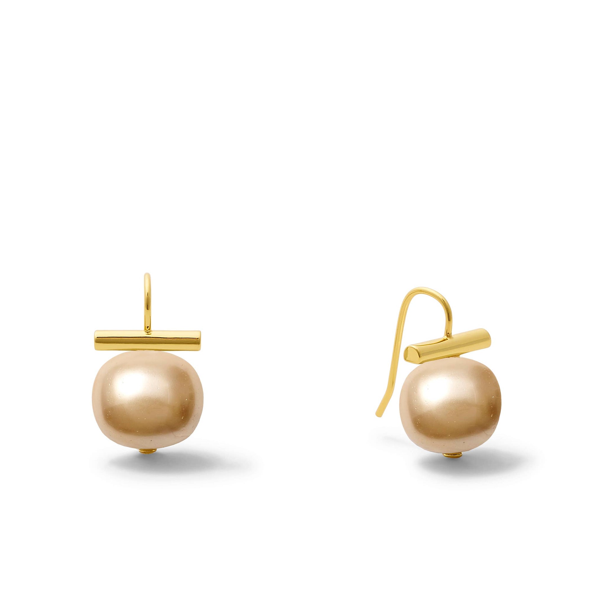 Medium Pebble Pearls Earrings