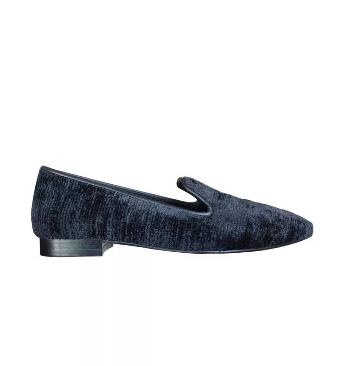 Silk Velvet Ikat Point Toe Shoe