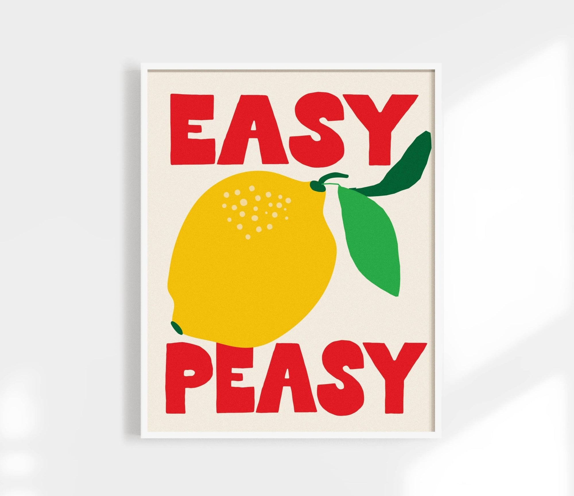 Easy Peasy Lemon Squeezy Print - Box Turtle