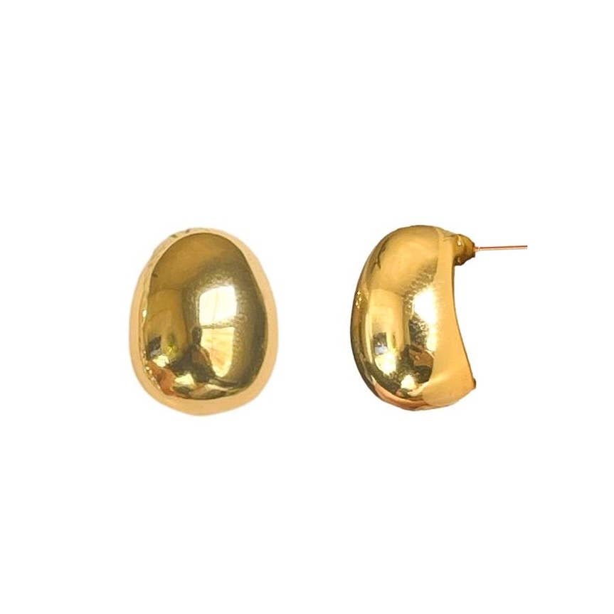 Gold Gumdrop Earrings