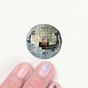 Disco Ball Miniature Watercolor Print