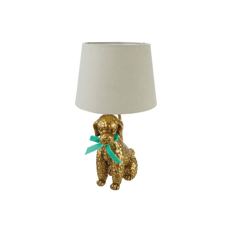 Resin Poodle Shaped Table Lamp