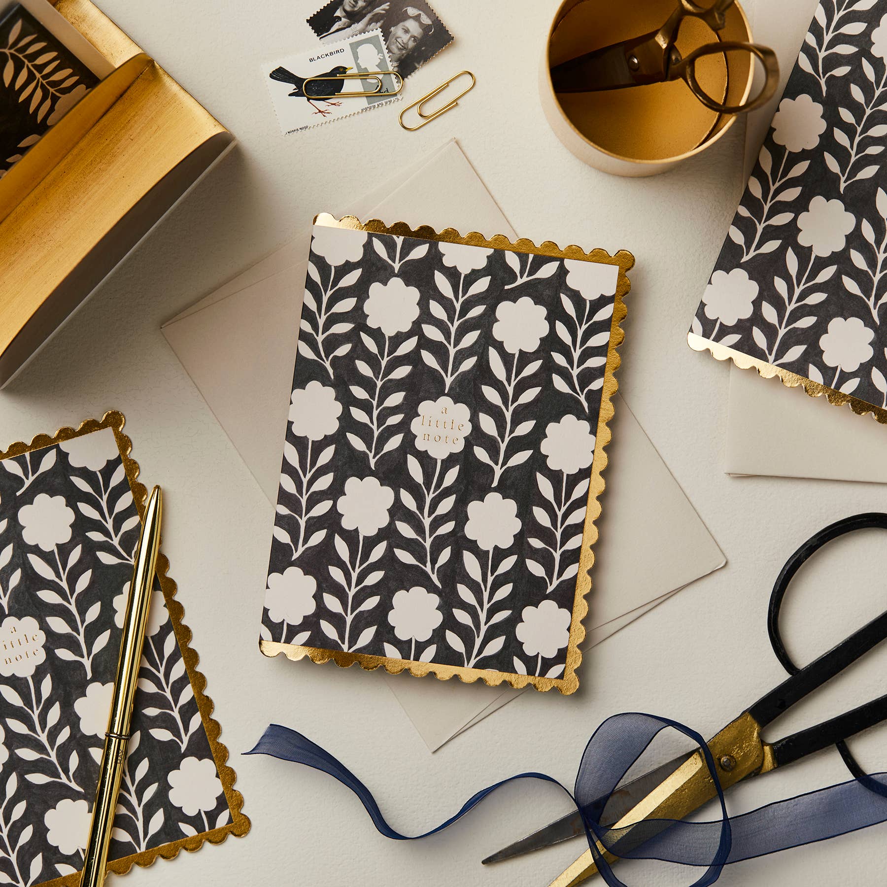 A Little Note Ink Flora Card