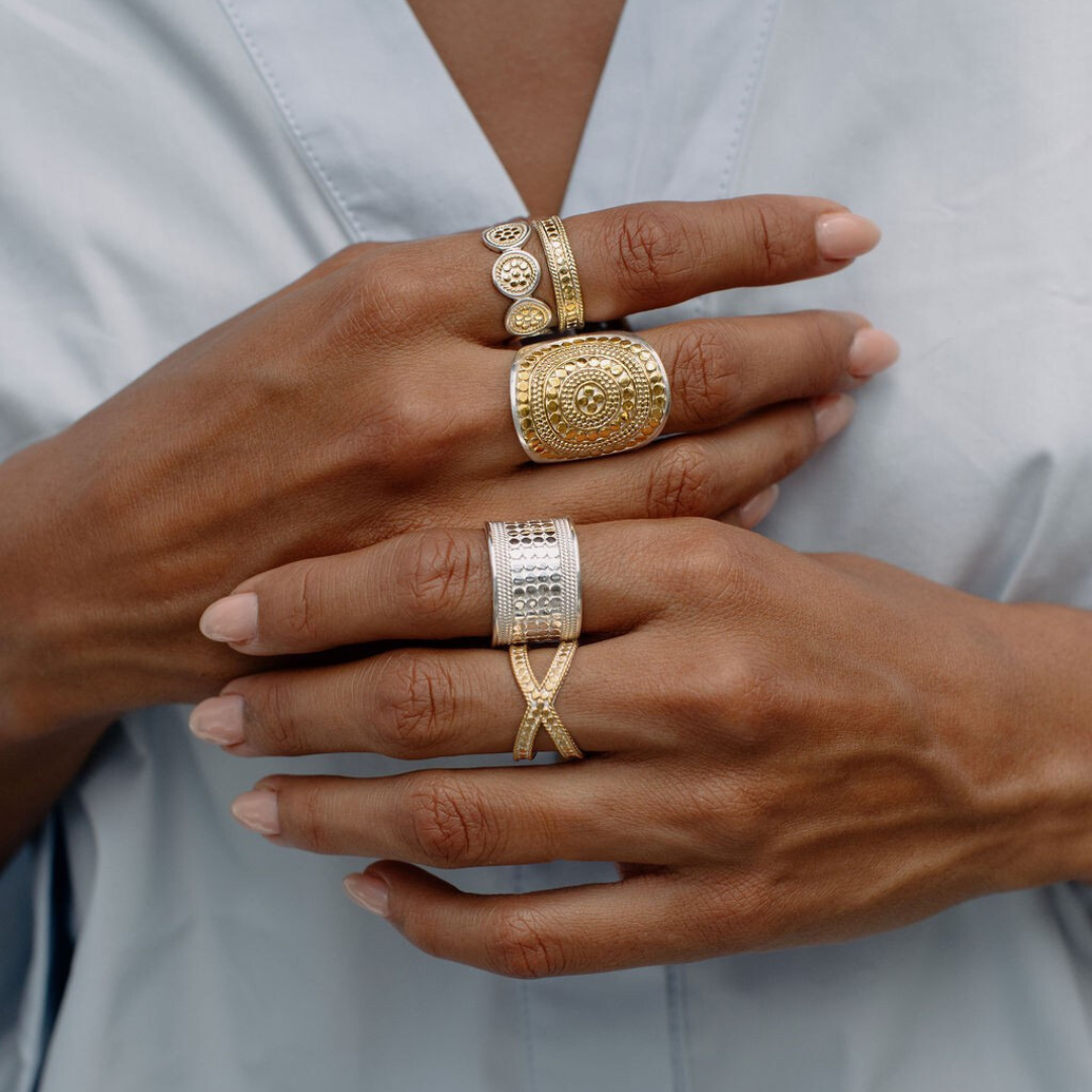 Gold Classic Multi-Disc Ring