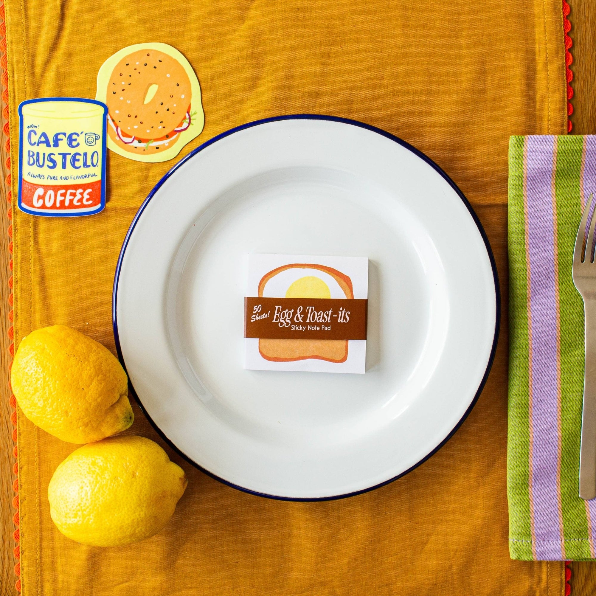 Egg & Toast - it Sticky Notes - Box Turtle