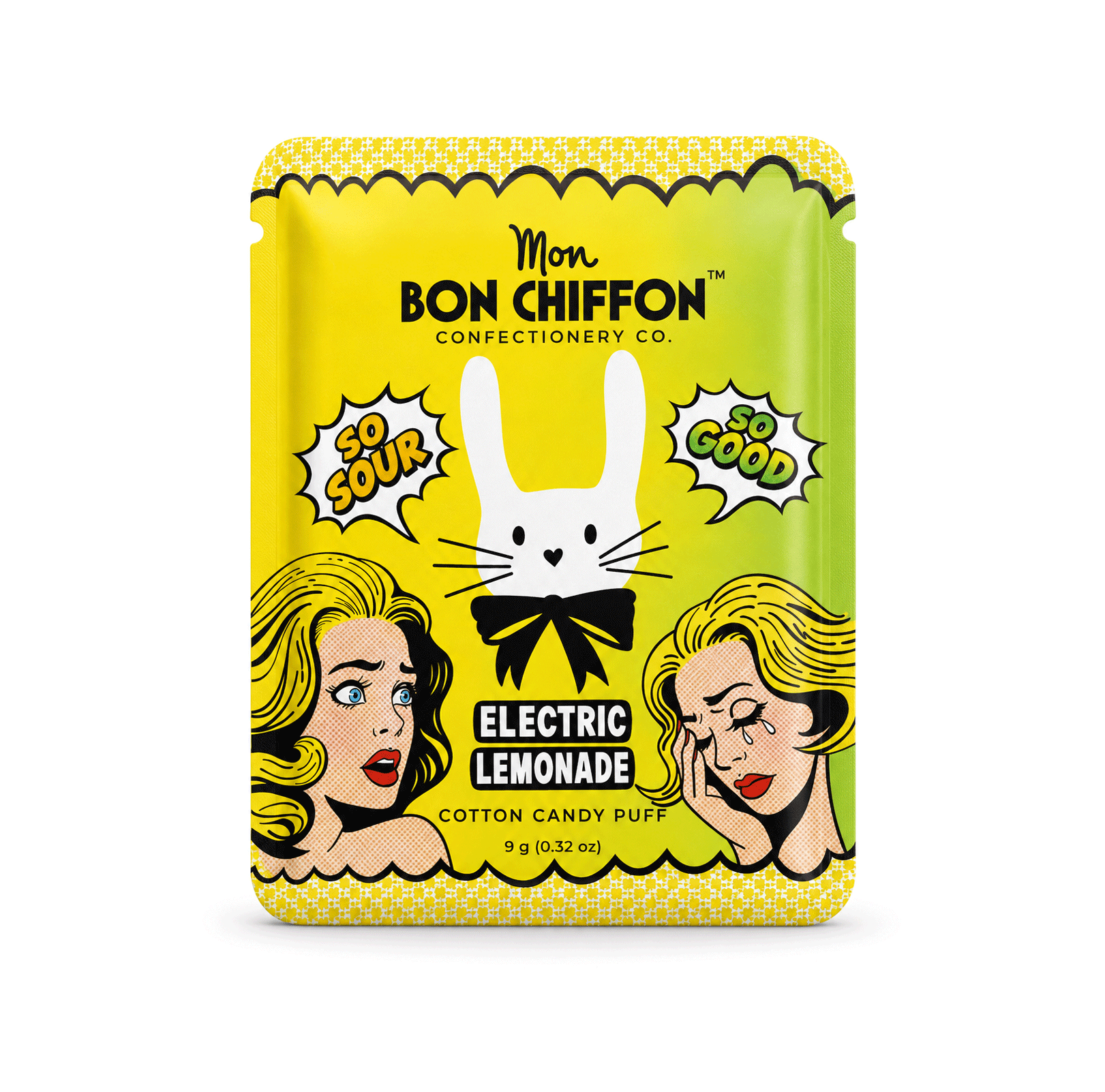 Electric Lemonade Sour Lemon Cotton Candy Puff - Box Turtle