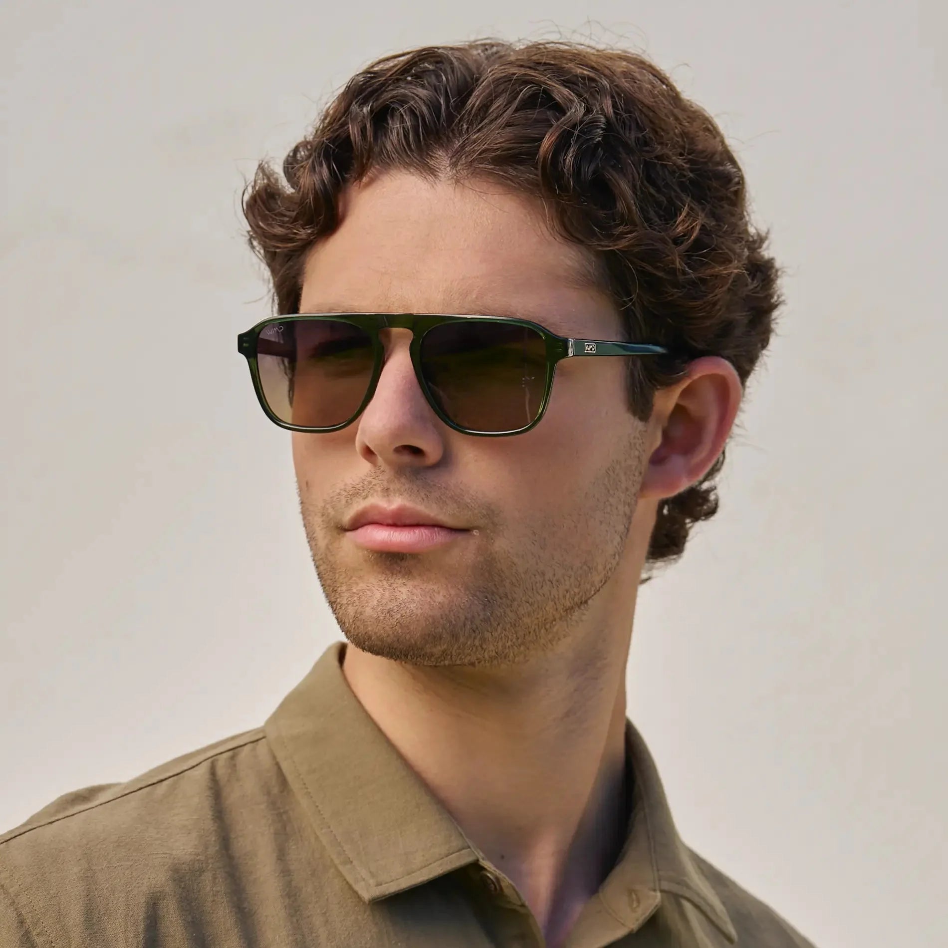 Emerson - Polarized Retro Aviator - Box Turtle