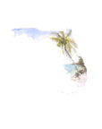 Emily Wood State Tree Watercolor Prints - Box Turtle